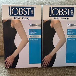 JOBST COMPRESSION ARM SLEEVE 15-20 mmHg size 6 long beige no silicone border